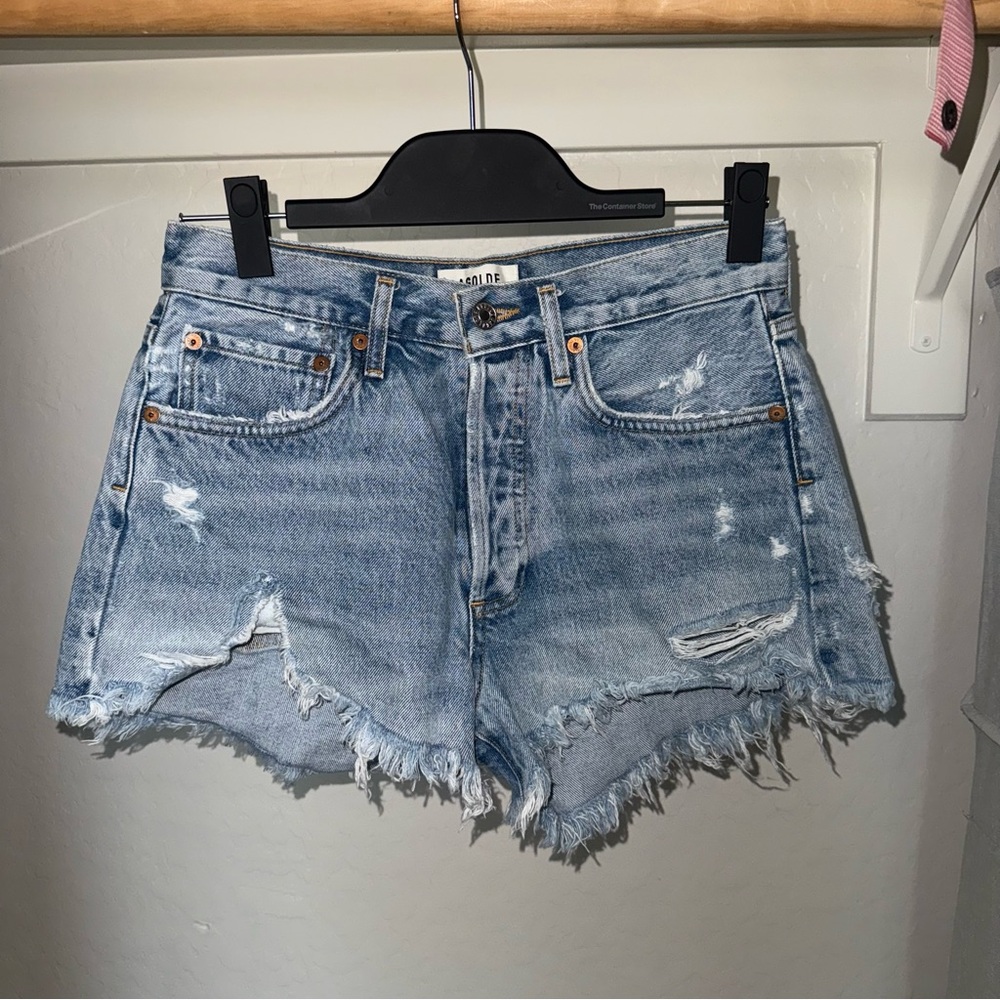 Agolde Blue Vintage-Inspired Jean Shorts